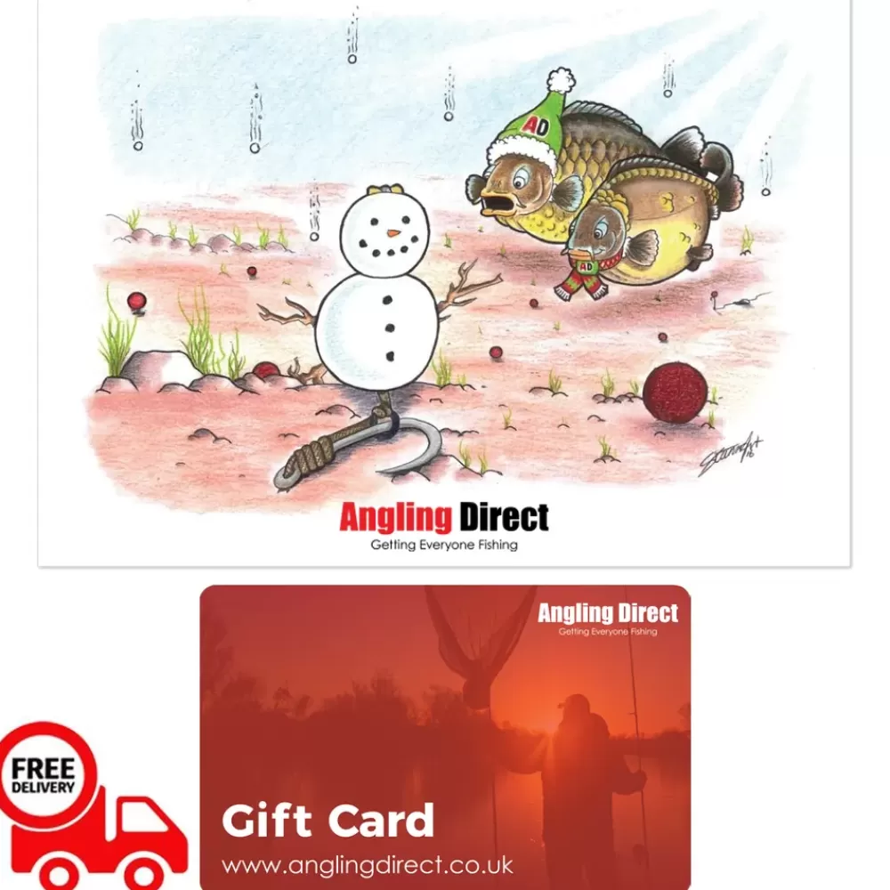Angling Direct AD Snowman Rig Christmas Gift Card