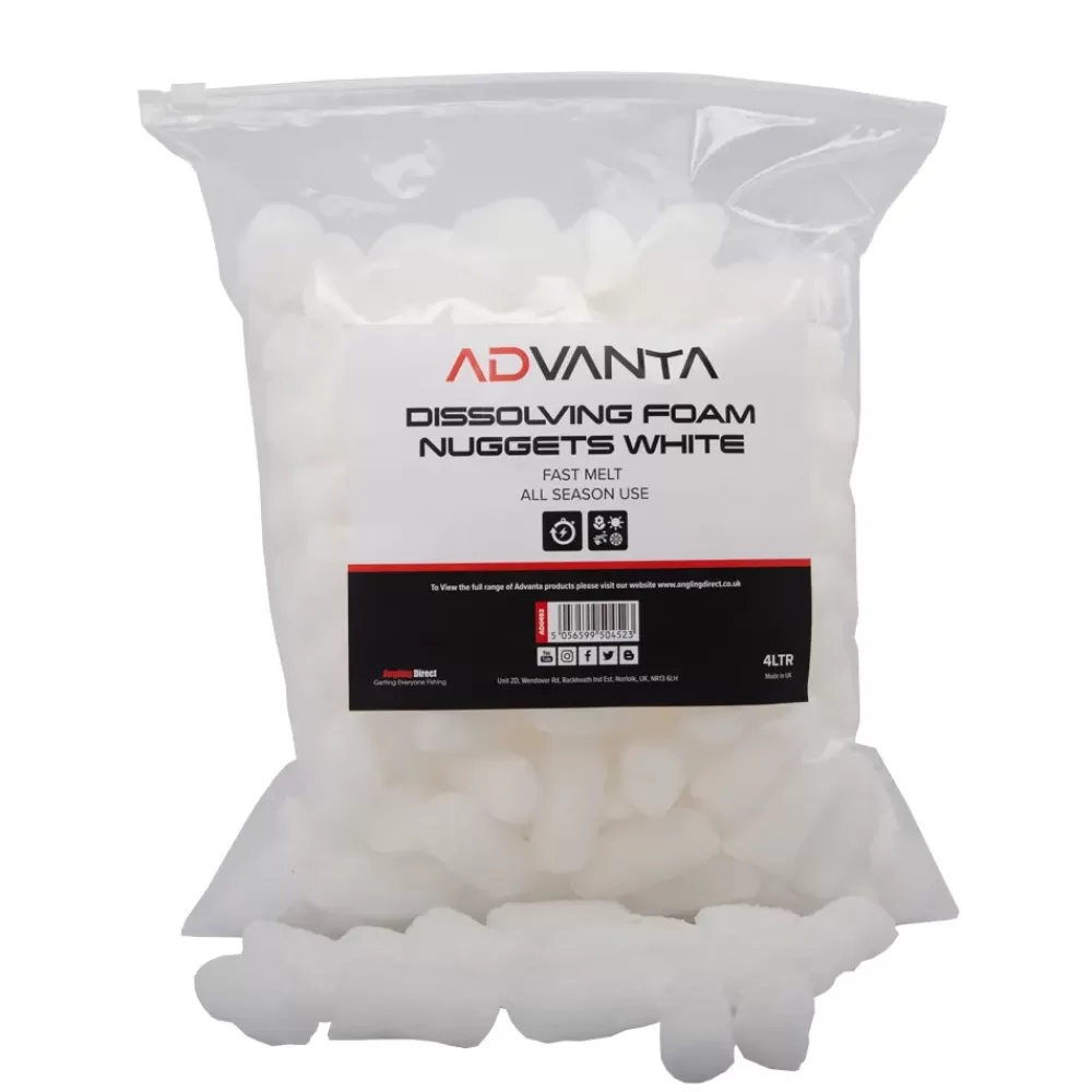 Advanta Dissolving Foam Nuggets White 4L- Terminal Tackle