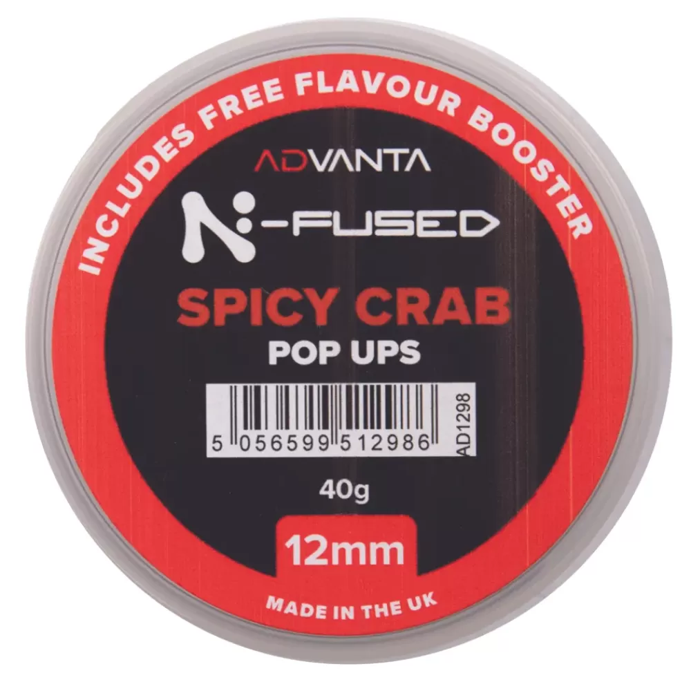 Advanta N-Fused Spicy Crab Fishing Pop Ups- Bait & Additives