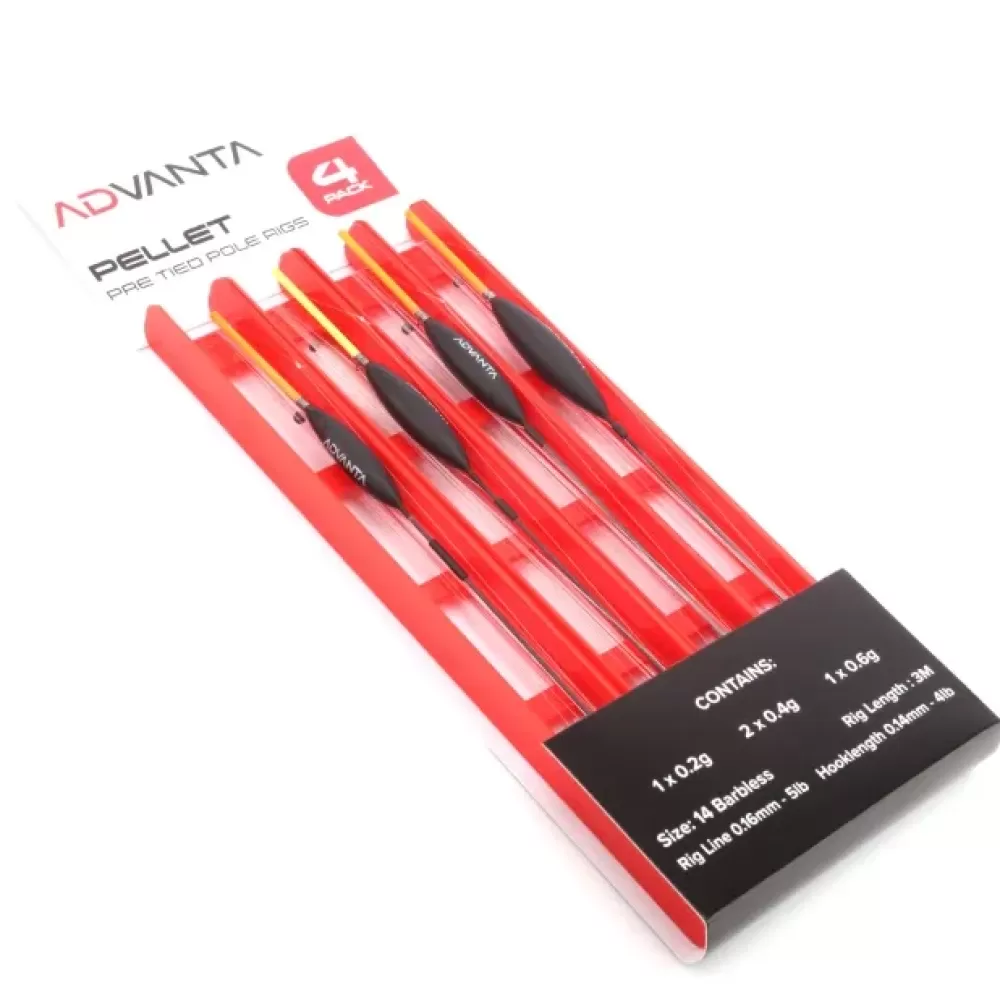 Advanta Pre Tied Pole Rigs - Pellet