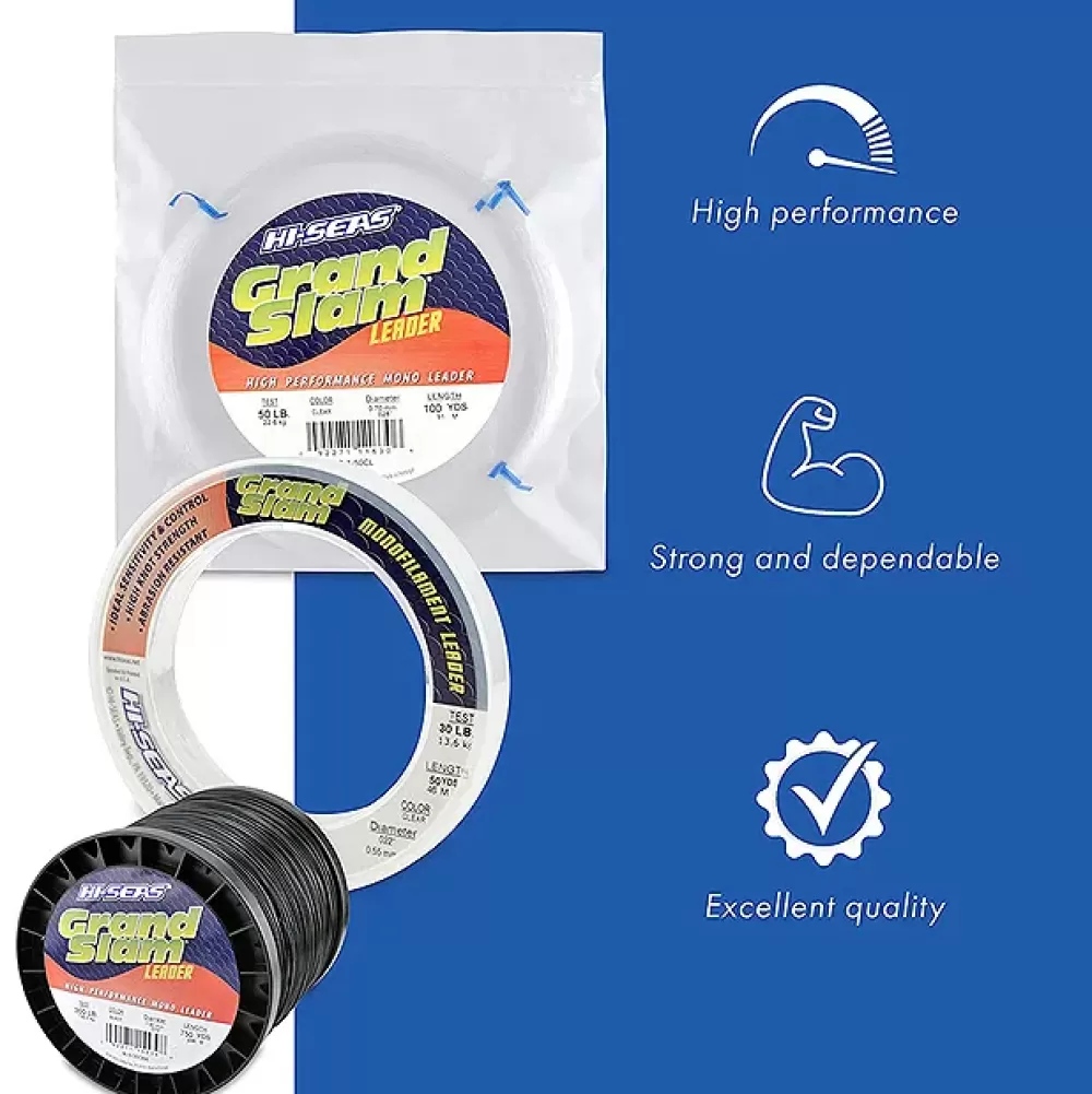 AFW Grand Slam Clear Monofilament Leader 50yd