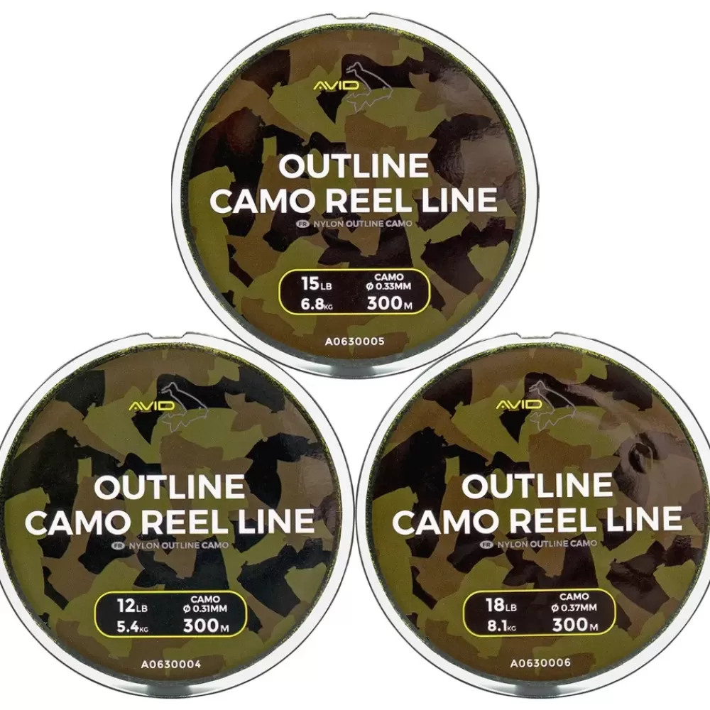 Avid Carp Outline Camo Reel Line- Line