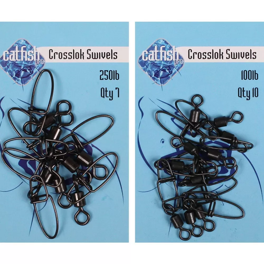 Catfish Pro Cross Lok Swivels