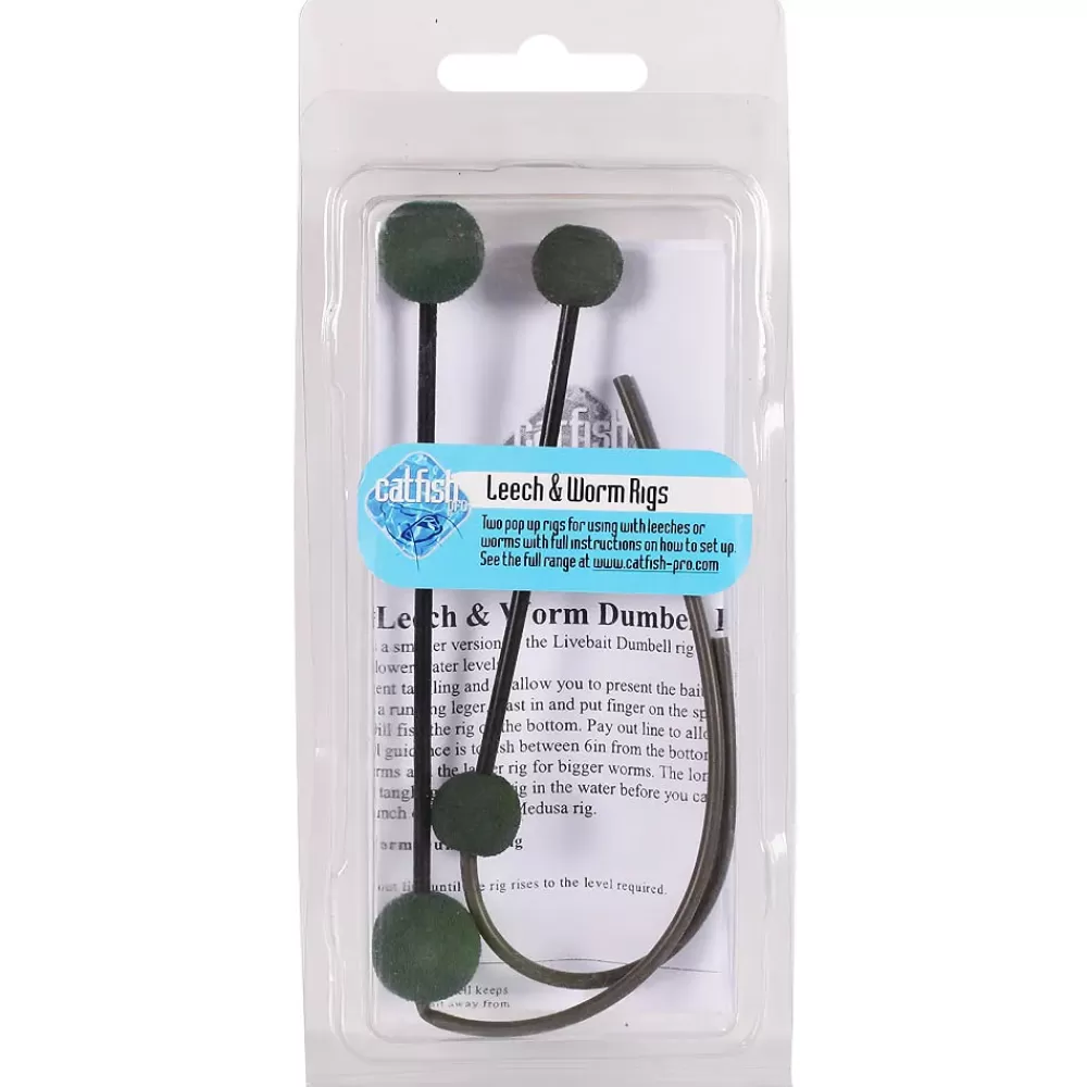 Catfish Pro Dumbell Rig Leech & Worm