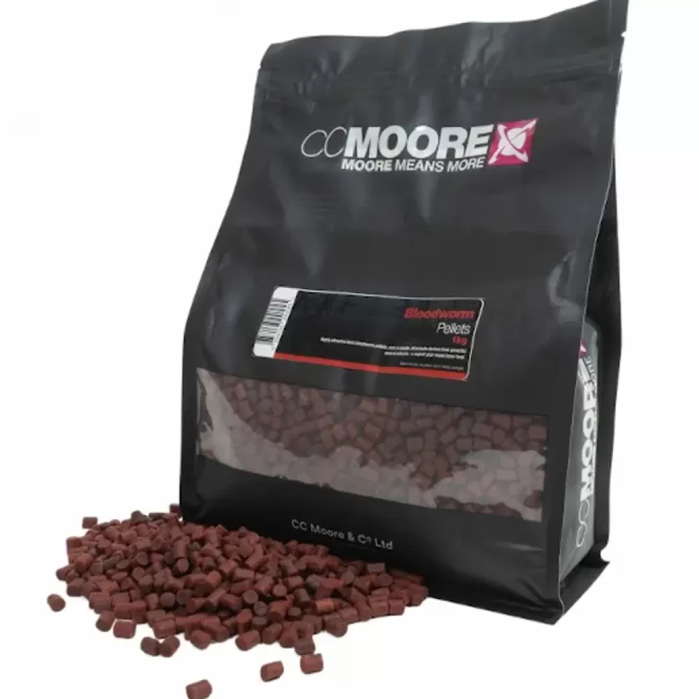 CC Moore Boosted Bloodworm Fishing Pellets 1kg- New Arrivals | Bait & Additives