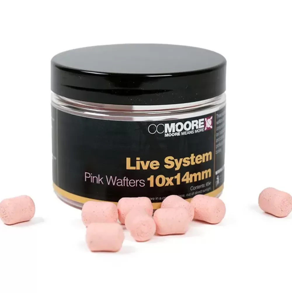 CC Moore Live System Dumbell Wafters Pink- Bait & Additives