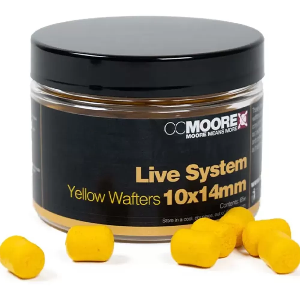 CC Moore Live System Dumbell Wafters Yellow- Bait & Additives
