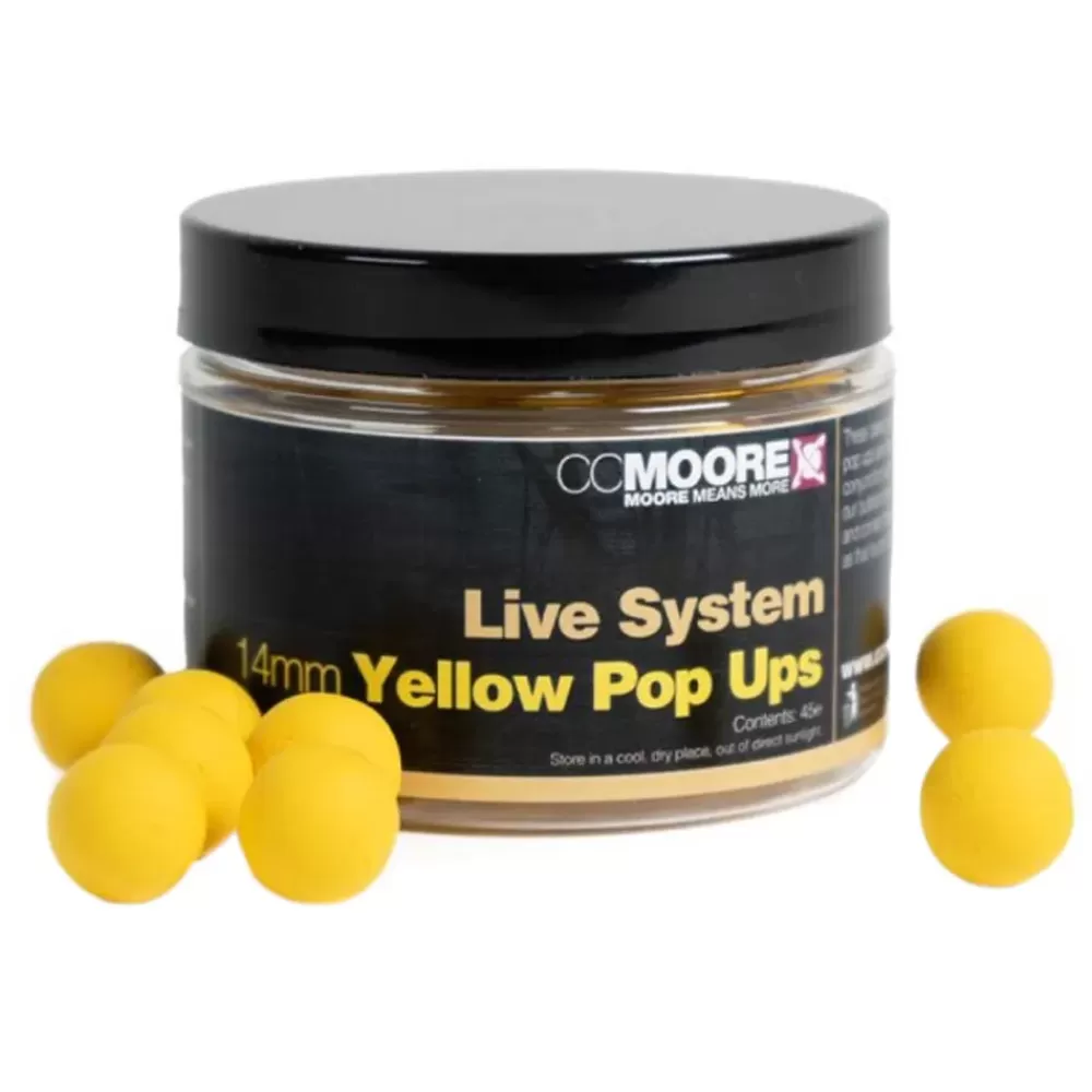 CC Moore Live System Yellow Fishing Pop Ups- Bait & Additives