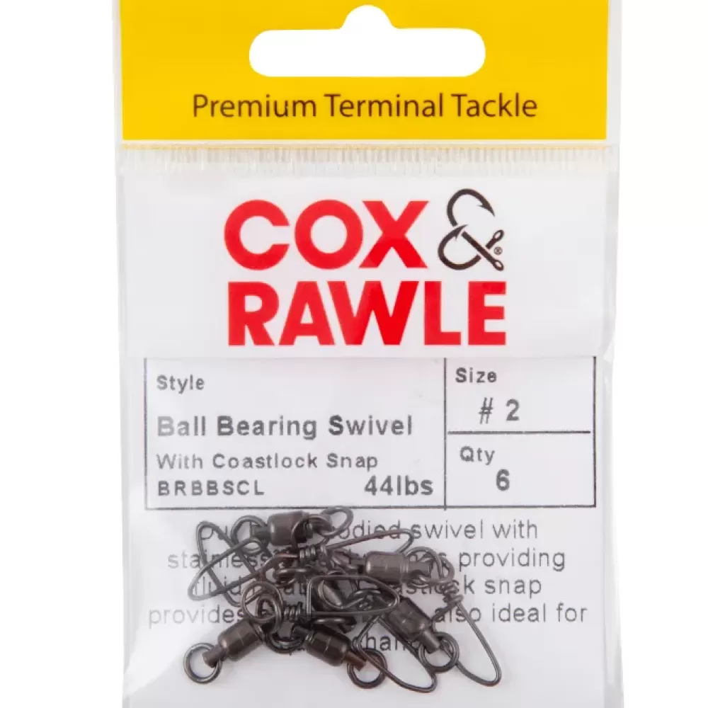 Cox & Rawle Brass Ball Bearing Swivel with Coastlock Snap