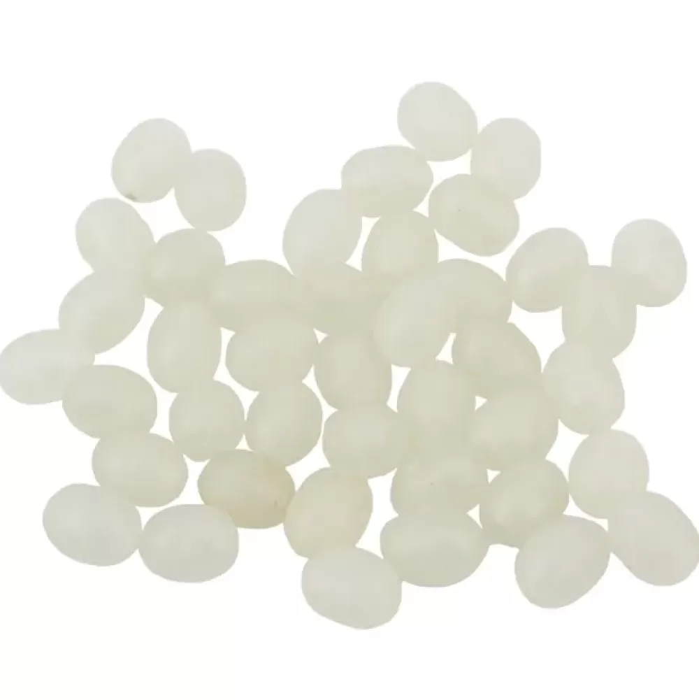 Cox & Rawle Luminous Soft Oval White Attractor Beads
