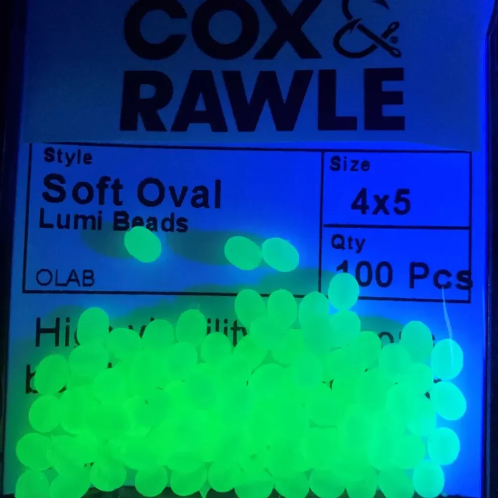 Cox & Rawle Luminous Soft Oval White Attractor Beads