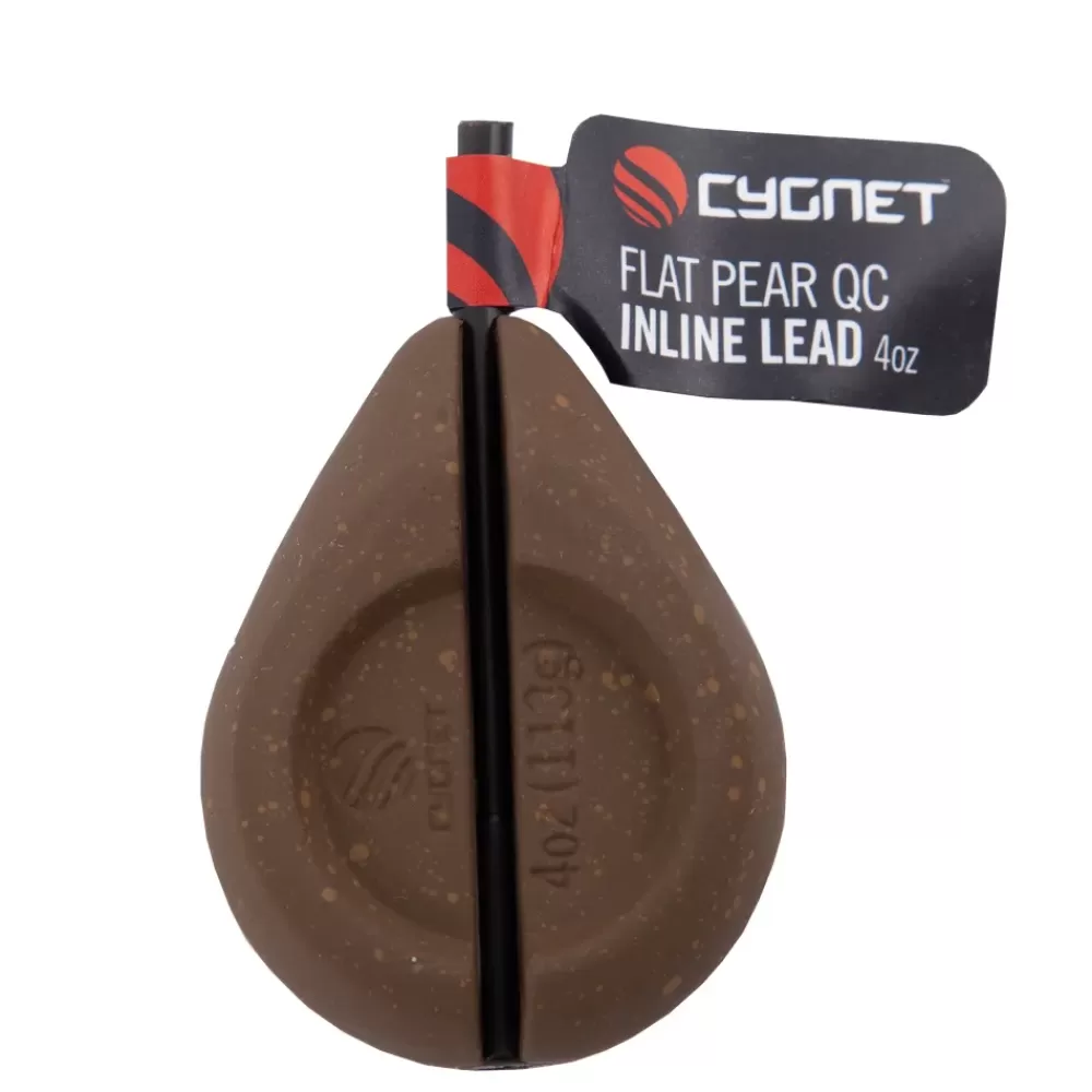 Cygnet Flat Pear QC Inline Fishing Leads- Terminal Tackle