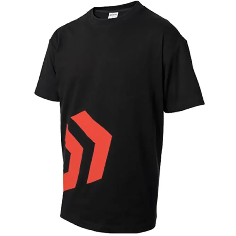 Daiwa Angled DVEC Black / Red Fishing T-Shirt