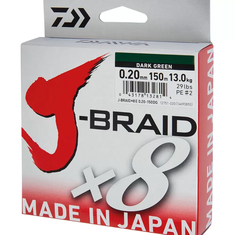 Daiwa J-Braid X8 Dark Green