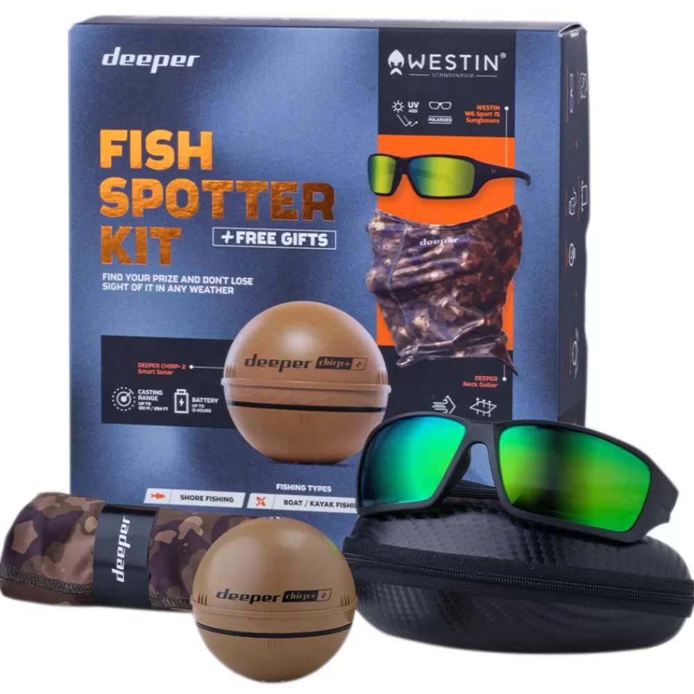 Deeper Chirp+ 2 with FREE Sunglasses & FREE Neck Gaiter