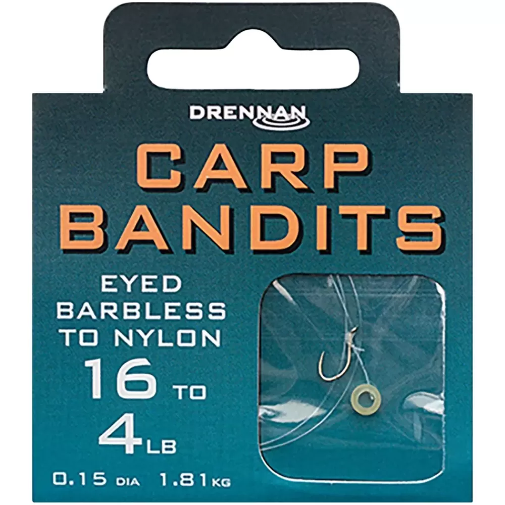 Drennan Carp Bandits Hooks to Nylon