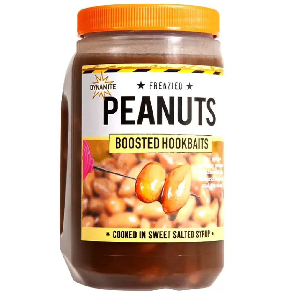 Dynamite Baits Frenzied Peanuts Boosted Fishing Hookbaits 500ml- New Arrivals | Bait & Additives