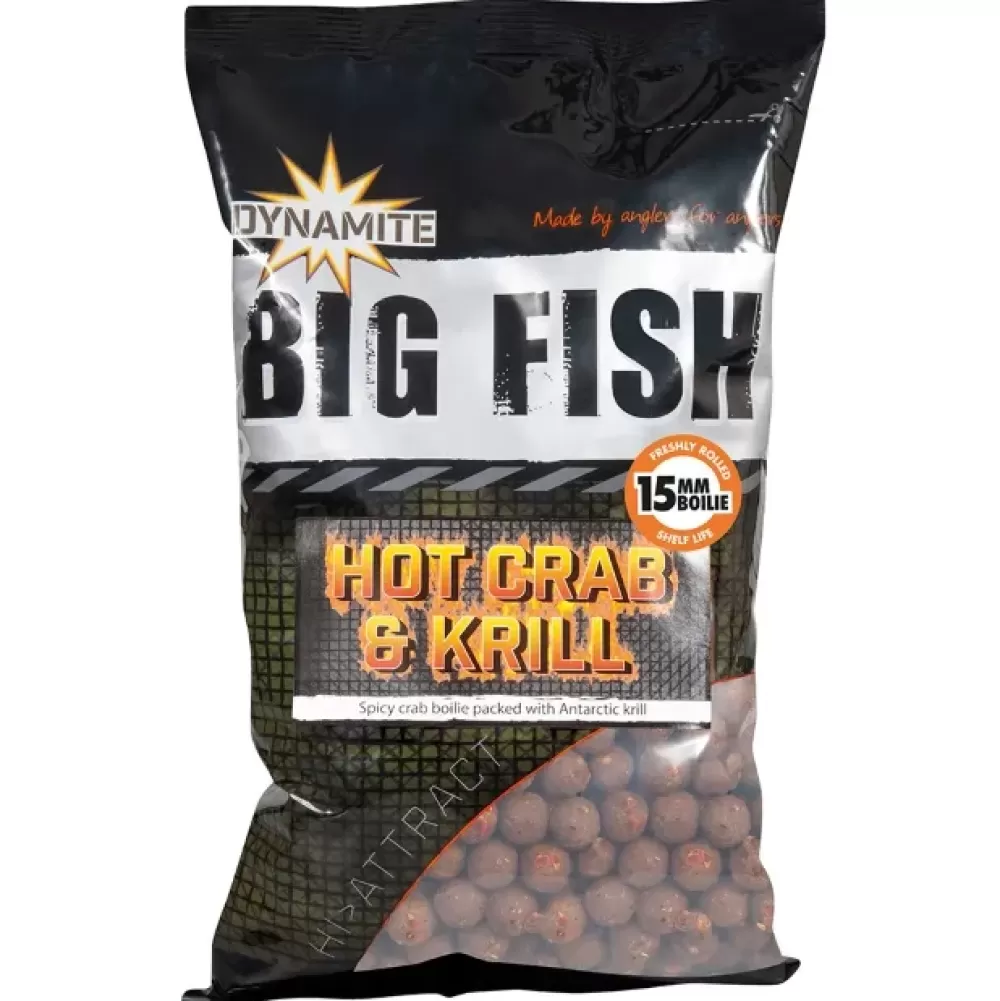 Dynamite Baits Hot Crab & Krill Boilies- Bait & Additives
