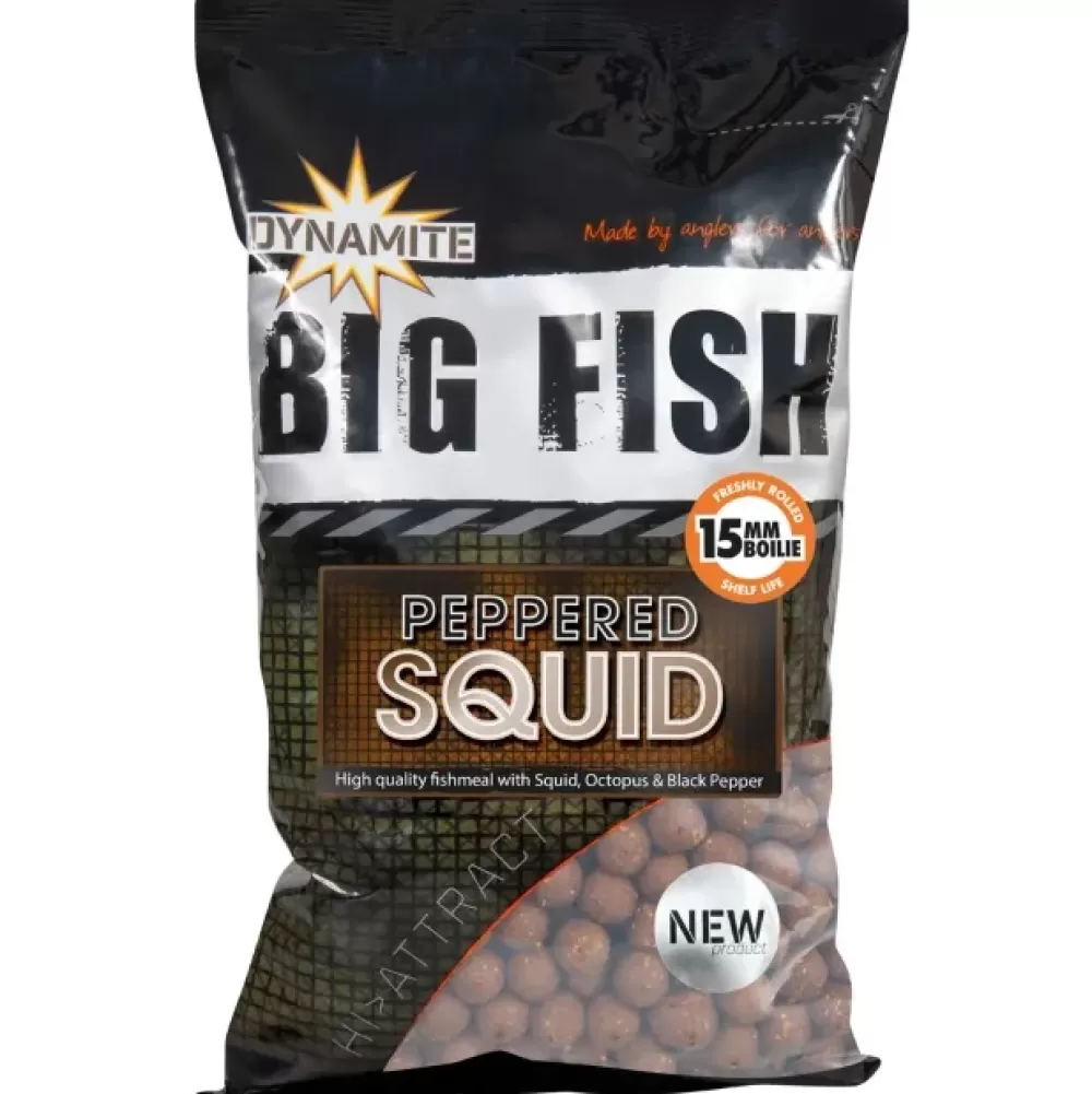 Dynamite Baits Peppered Squid Boilies- Bait & Additives