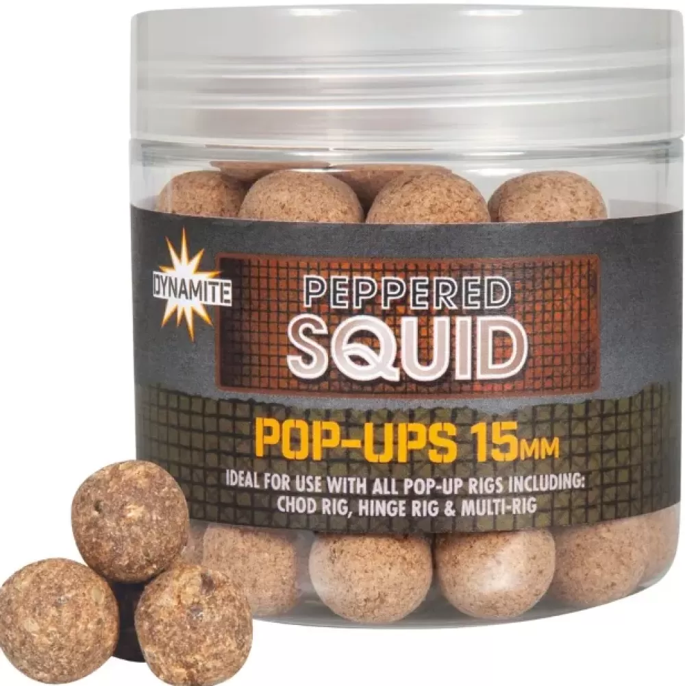 Dynamite Baits Peppered Squid Pop Ups- Bait & Additives