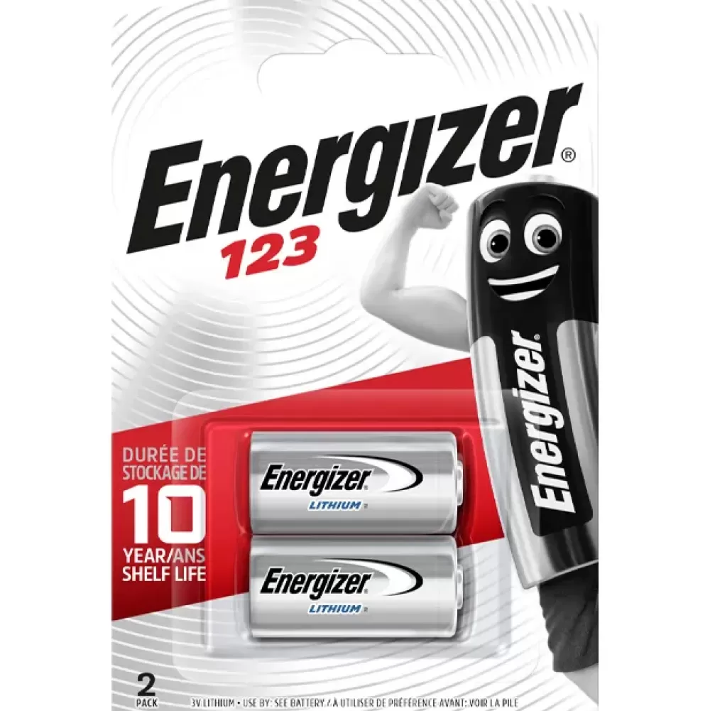 Energizer Lithium CR123 - 2 Pack- Tools