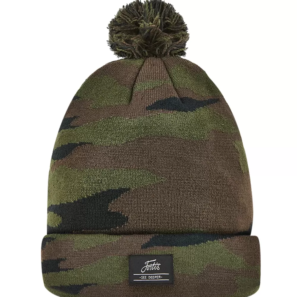 Fortis Eyewear Fortis Bobble Fishing Beanie Camo