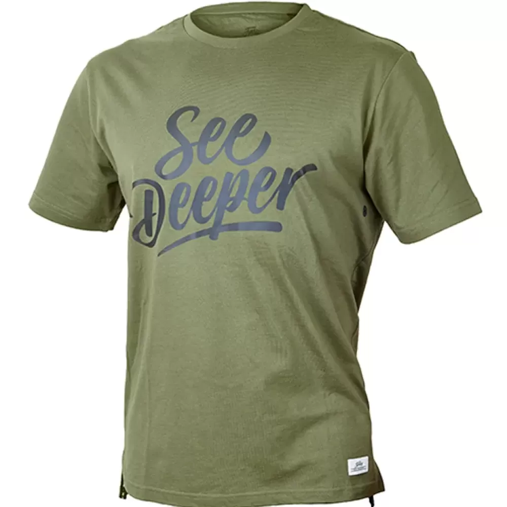 Fortis Eyewear Fortis See Deeper Green Fishing T-Shirt- Clothing