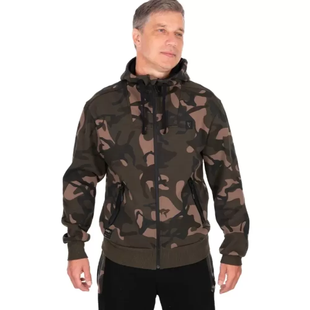 Fox Camo Full Zip Premium 310 Hoodie- Clothing