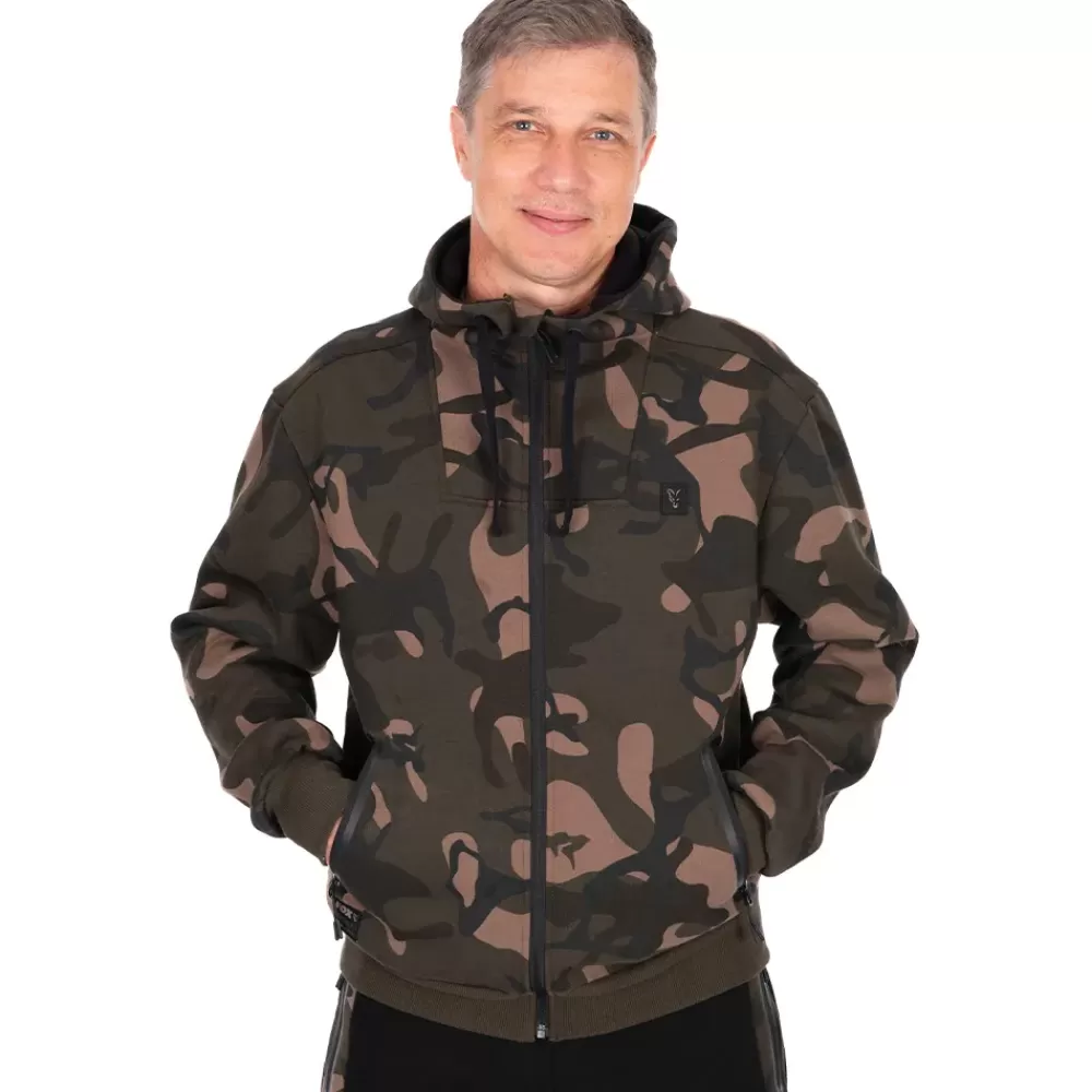 Fox Camo Full Zip Premium 310 Hoodie- Clothing