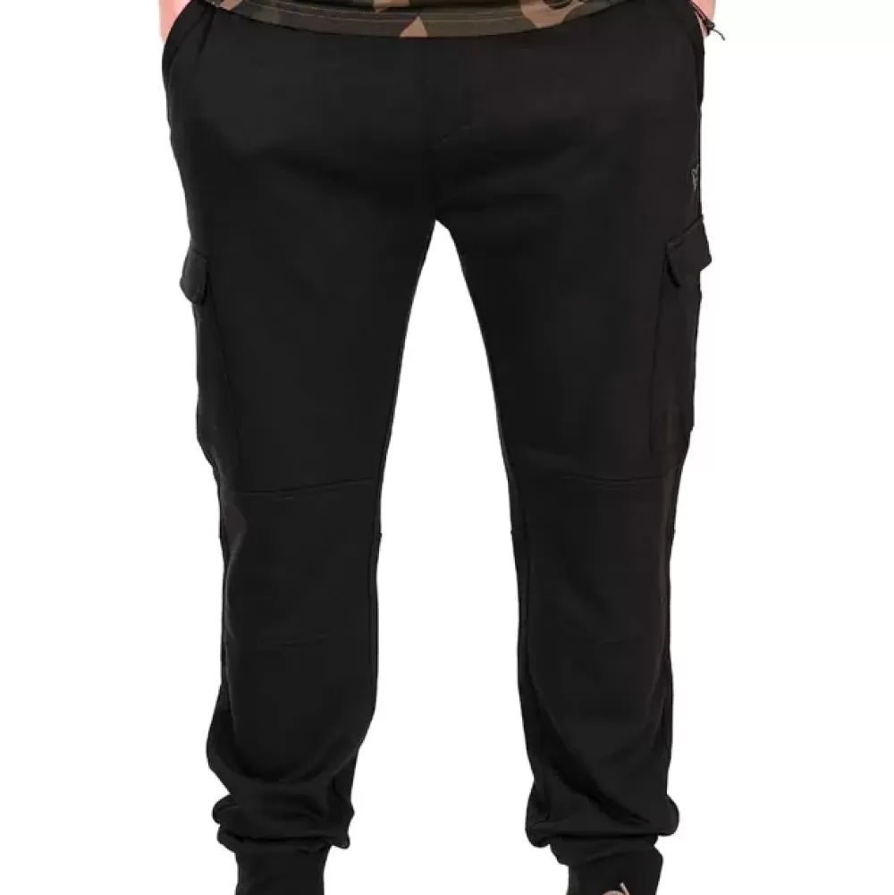 Fox Camo Logo Lightweight Black Combat Joggers- Clothing