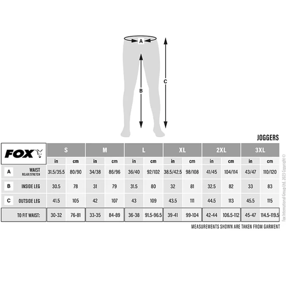 Fox Camo Logo Lightweight Black Combat Joggers- Clothing