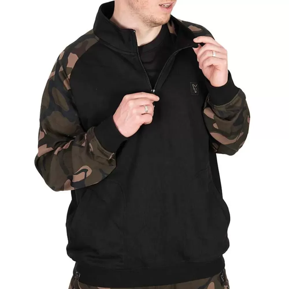 Fox Camo Logo Lightweight Quatre Zip Fleece- Clothing