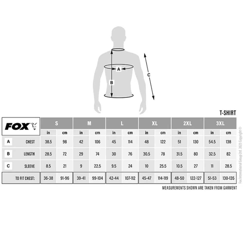 Fox Camo Logo Outline Black T-Shirt- Clothing