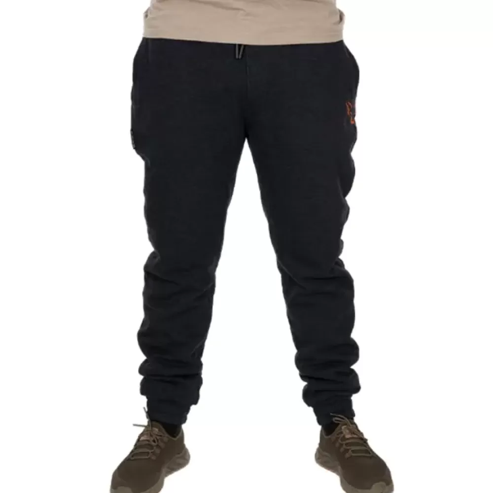 Fox Collection Black / Orange Sherpa Jogger- Clothing