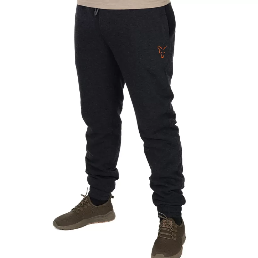 Fox Collection Black / Orange Sherpa Jogger- Clothing