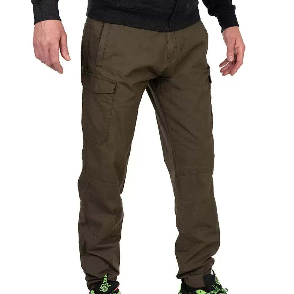 Fox Collection Green & Black Lightweight Cargo Fishing Trousers- Clothing