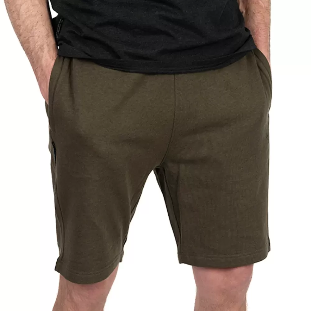 Fox Collection Green & Black Lightweight Fishing Jogger Shorts- Clothing