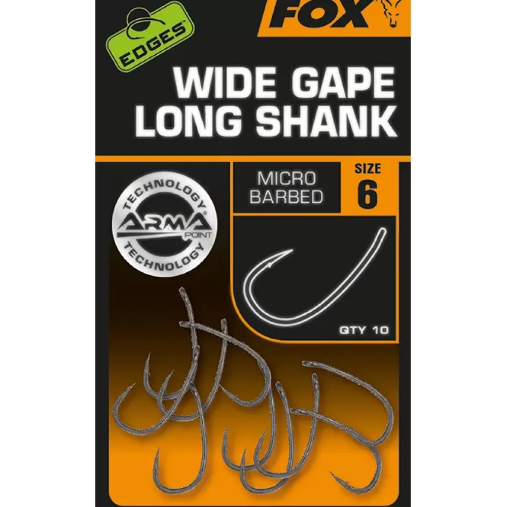 Fox Edges Armapoint Wide Gape Long Shank Fishing Hook- Terminal Tackle | New Arrivals
