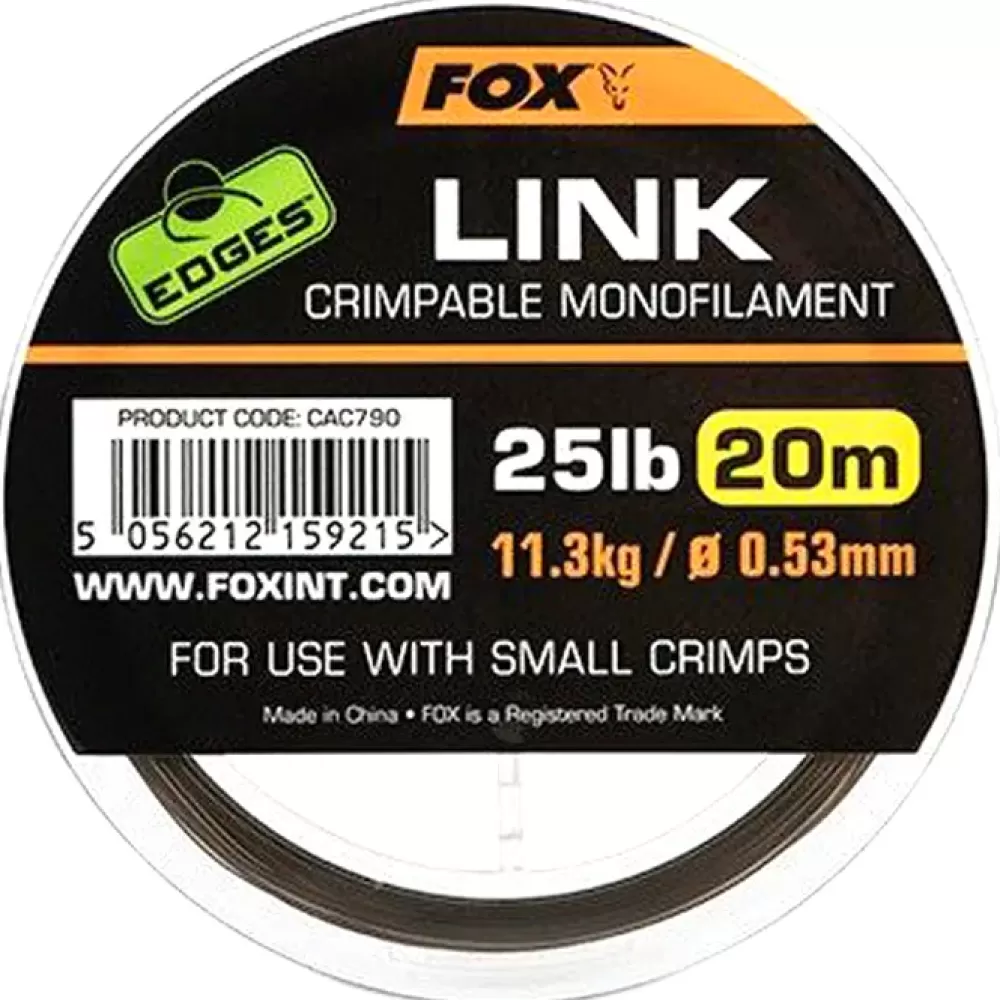 Fox Edges Link Crimpable Fishing Monofilament 20m- New Arrivals | Line