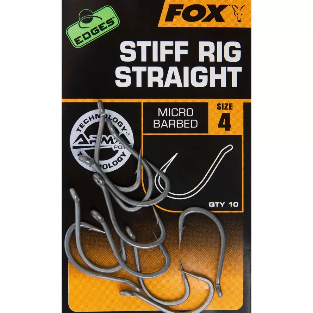 Fox Edges Stiff Rig Straight Fishing Hook