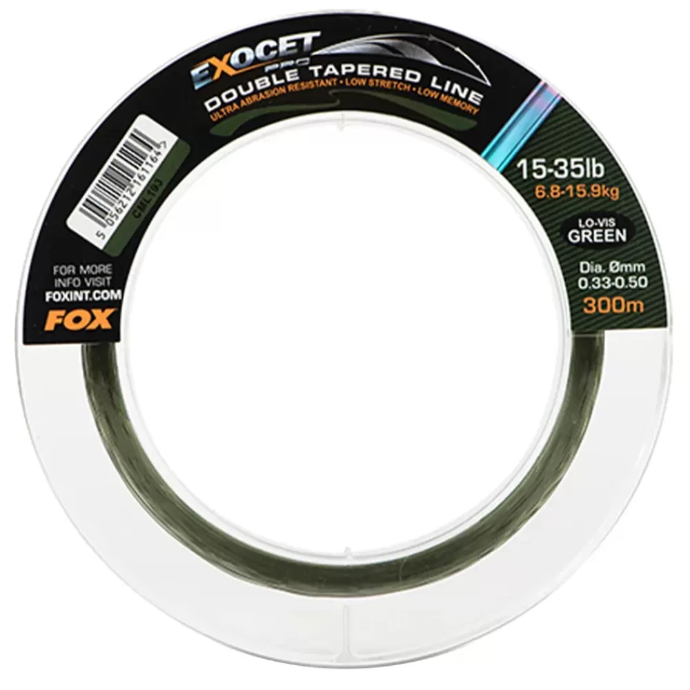 Fox Exocet Pro Lo-Vis Green Double Tapered Fishing Mainline 300m- New Arrivals | Line