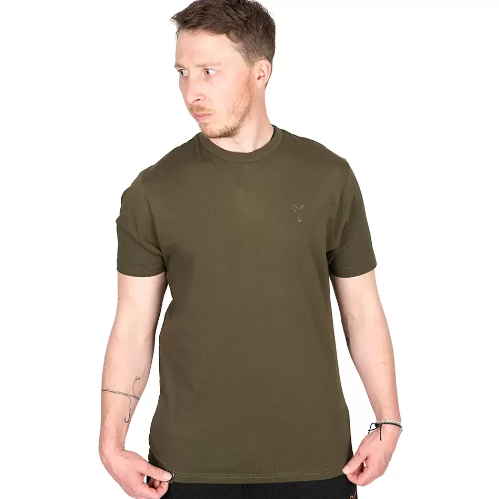 Fox Khaki Head Logo Fishing T-Shirt- Clothing