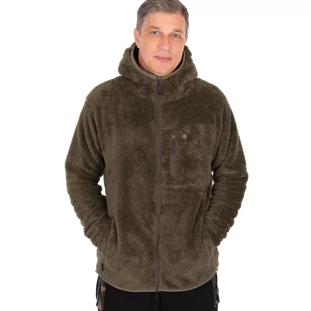 Fox Khaki HD Premium Full Zip Teddy Jacket- Clothing