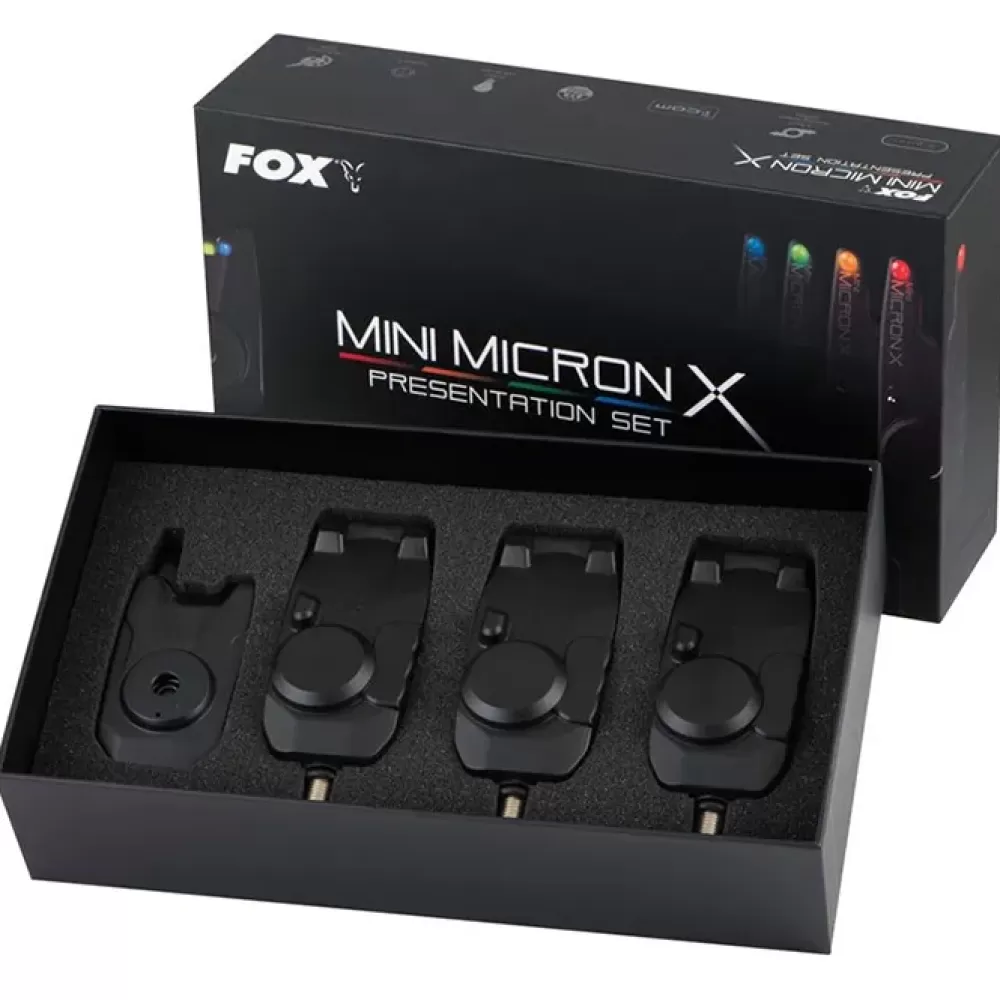 Fox Mini Micron X Fishing Bite Alarm Set- New Arrivals | Bite Alarms