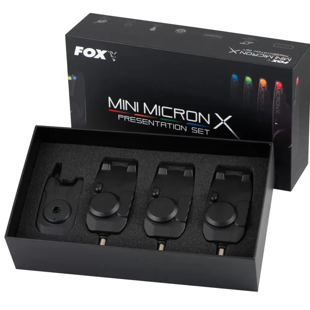 Fox Mini Micron X 3-Rod Set- Bite Alarms