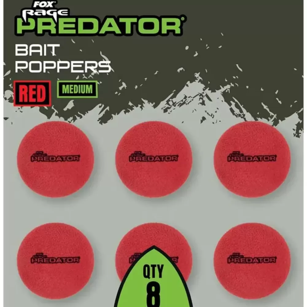 Fox Rage Predator Bait Poppers - Red