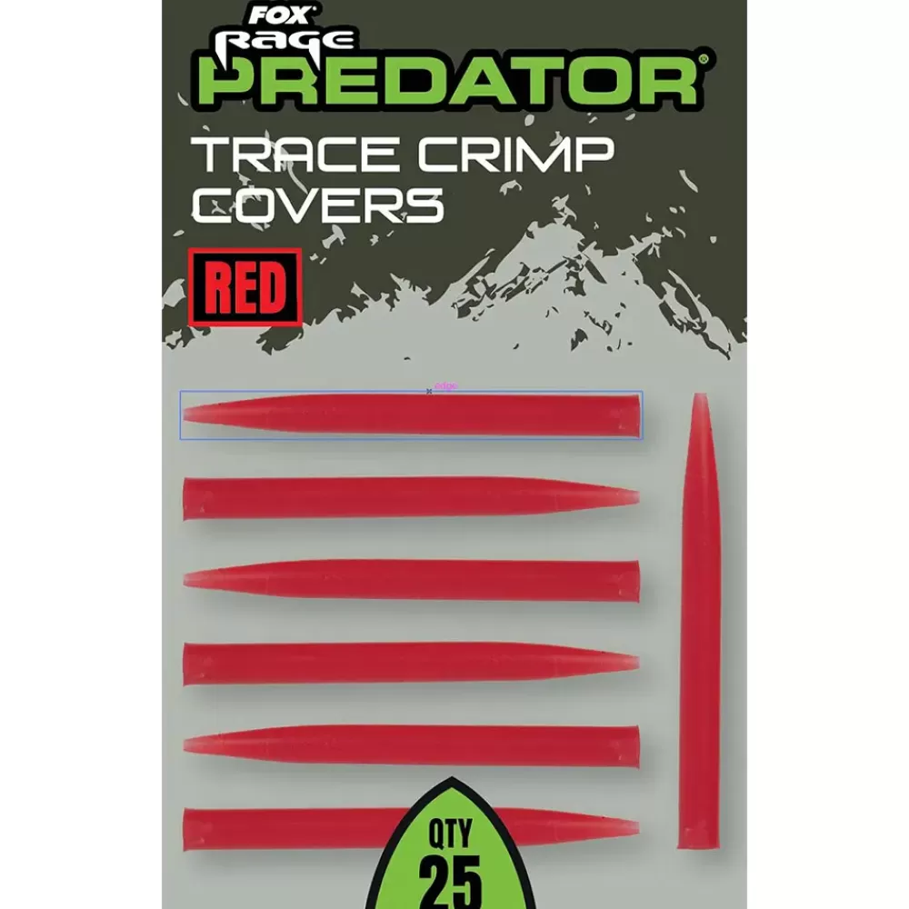Fox Rage Predator Red Trace Crimp Covers