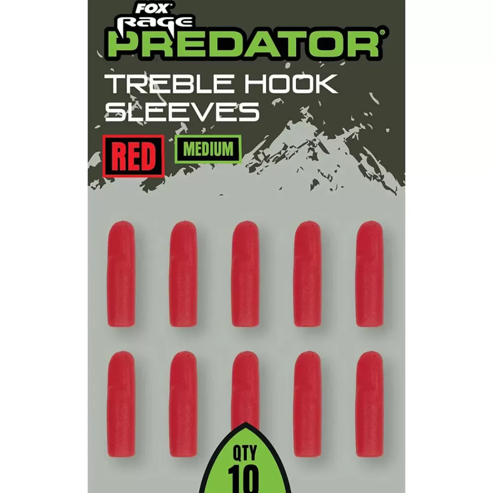 Fox Rage Predator Red Treble Hook Sleeves