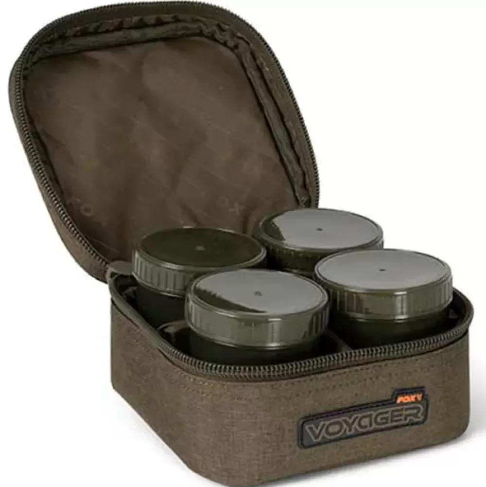 Fox Voyager 6 Pot Hookbait Case- Bait Making Equipment