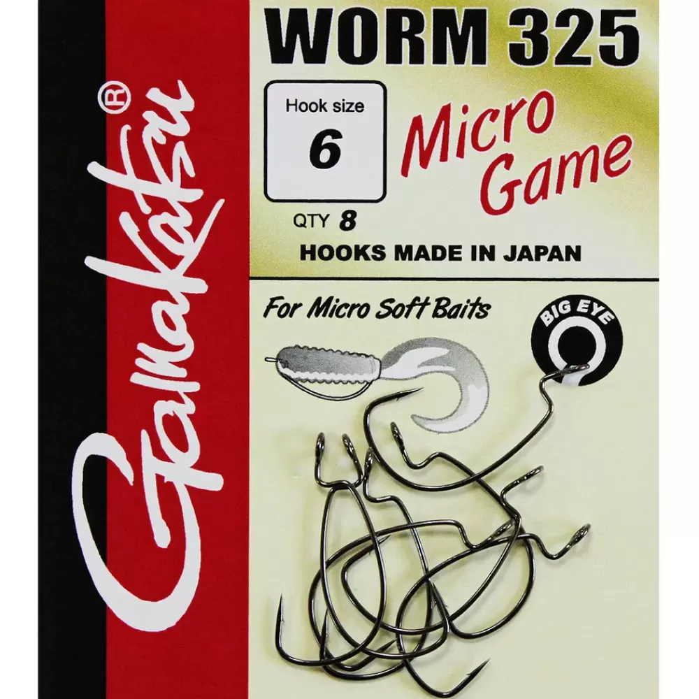 Gamakatsu Worm 325 Hook Micro Game